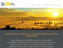 Tablet Screenshot of greenbuildingservices.com